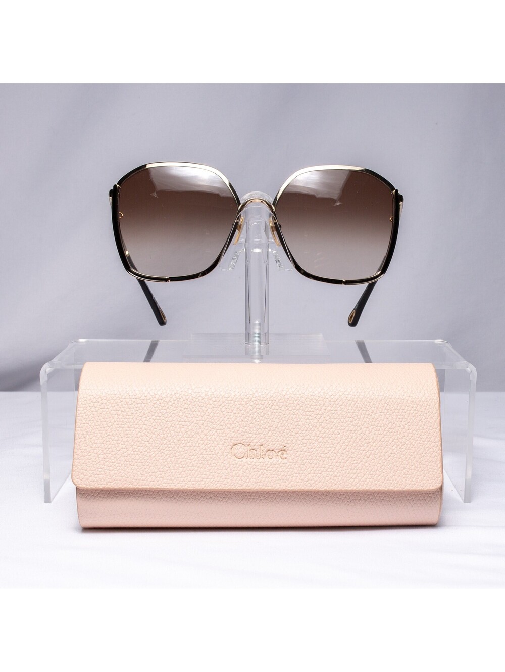 Chloe Oversized Reflective Black